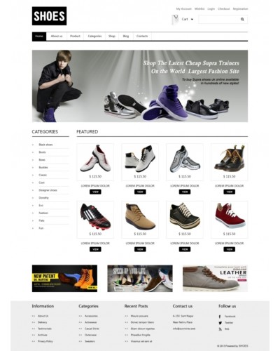 Shoes Ecommerce HTML Theme - Template