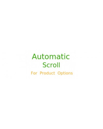 Automatic Option Scroll For Product Options