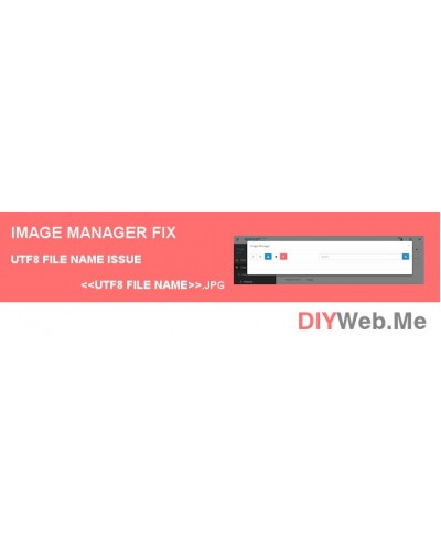 Image Manager Fix UTF-8 File Name Issue