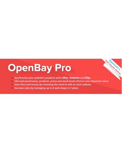 OpenBay Pro - OpenCart's eBay and Amazon adaptor