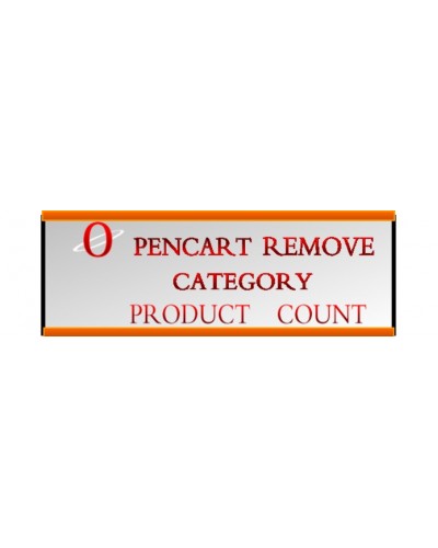 opencart remove category product count