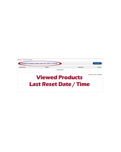 Product Viewed - Last Reset [VQMOD]