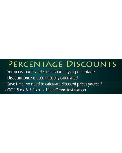 Percentage Discounts for OC1.5.x & OC 2.0.x
