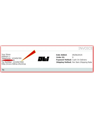 Add Seller Tax / VAT Number to Admin Invoice