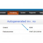 Autogenerated invoice number