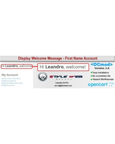 Display Welcome Message - First Name Account