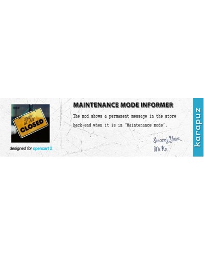 Maintenance Mode Informer