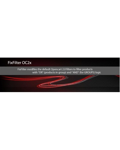 FixFilter OC2x - fixes default Opencart filter