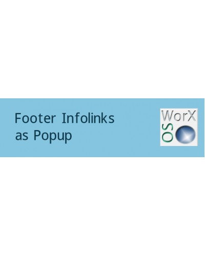 Footer Infolinks as Popup