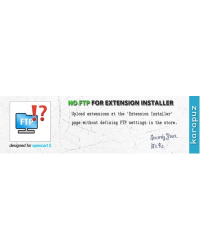 No FTP for Extension Installer