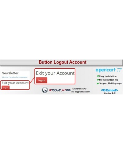 Button Logout Account