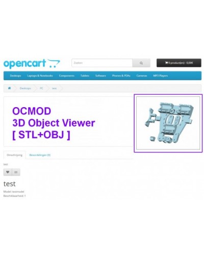 3D Object Viewer STL/OBJ [OCMOD]