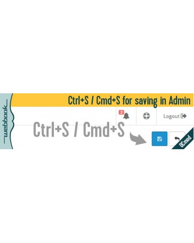 Ctrl+S / Cmd+S for saving in Admin (OCmod)