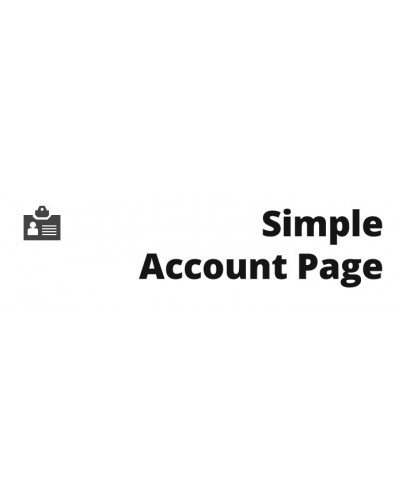 Simple Account Page