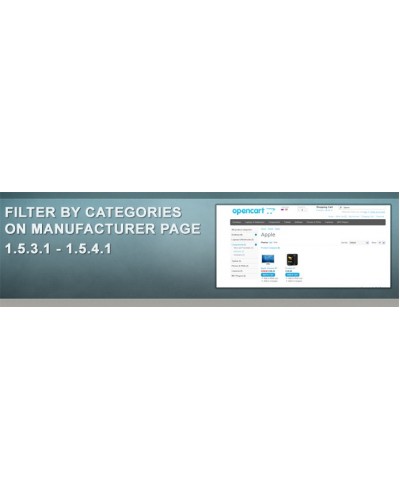 Filter by categories on manufacturer page v.1.0.