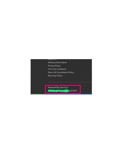 Remove Powered By Opencart Store Footer [VQMOD]