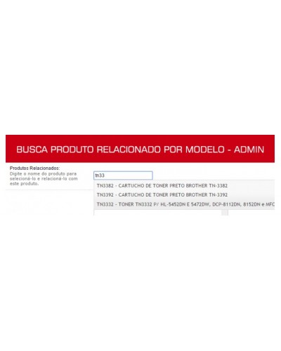 [VQMOD] ADMIN Busca Produtos Relacionados por Modelo