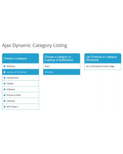 Ajax Category Listing