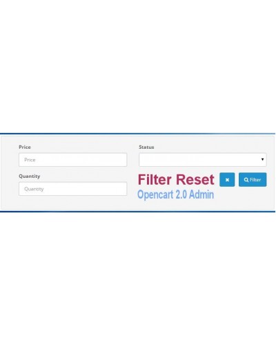 Filter Reset in Admin