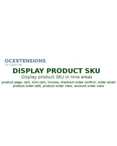 Display Product SKU