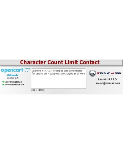 Character Count Limit Contact